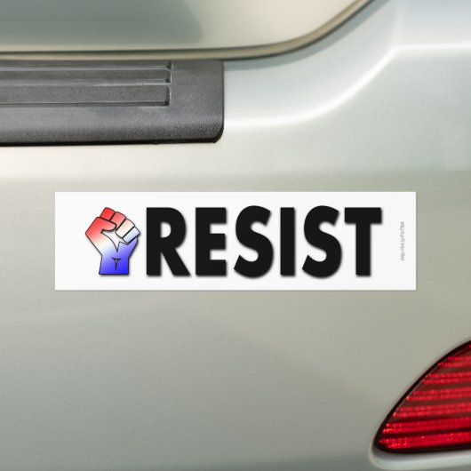 Resist (patriottisch) bumpersticker (Op auto)