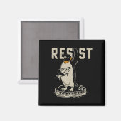 Resist Penguin Activism - Funny Resist Penguin Act Magneet (Voorkant / Achterkant)