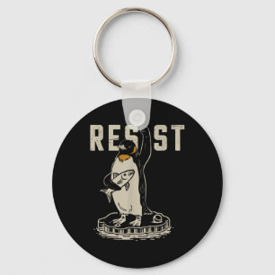 Resist Penguin Activism - Funny Resist Penguin Act Sleutelhanger