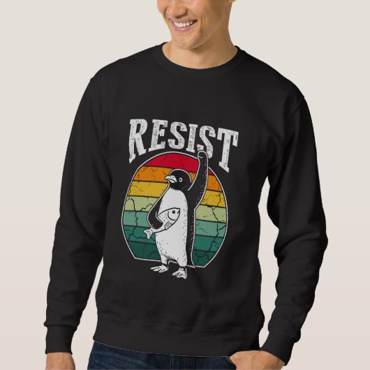RESIST PENGUIN Shirt Resist Penguin Activisme Grap (Voorkant)