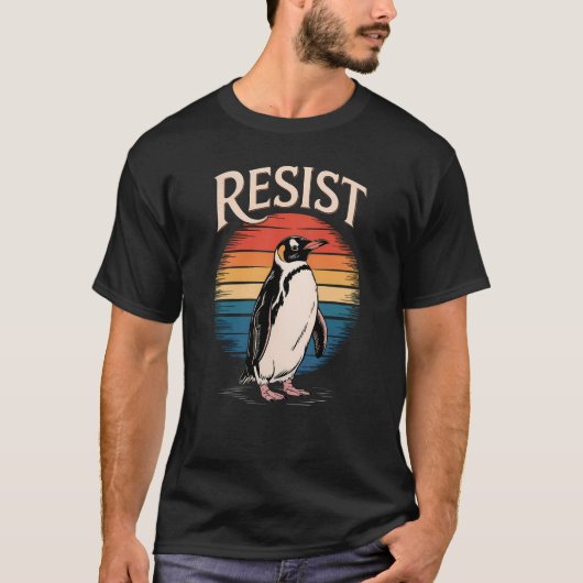 Resist Penguin voor milieuactivist T-shirt (Voorkant)