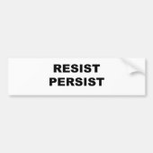 RESIST PERSIST BUMPERSTICKER (Voorkant)