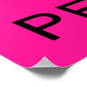 Resist & Persistent hot pink Poster (Hoek)
