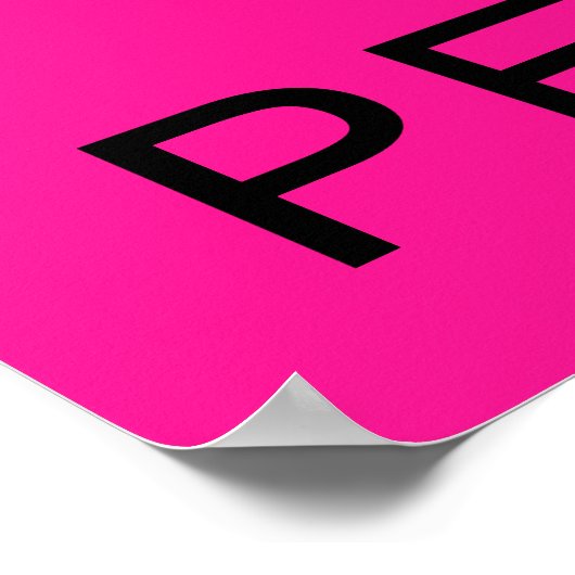 Resist & Persistent hot pink Poster (Hoek)