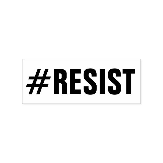 #Resist Politiek protest Rubberstempel (Afrduk)