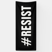 #Resist Politieke Protestmars – Lang Spandoek (Verticaal)