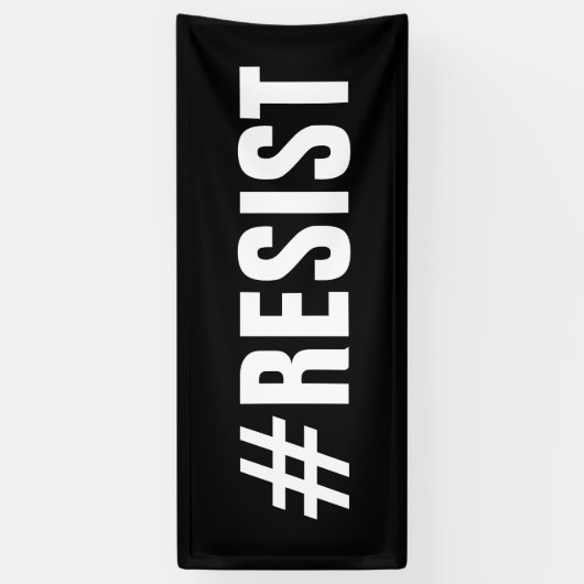 #Resist Politieke Protestmars – Lang Spandoek (Verticaal)