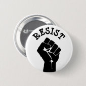 #Resist Protester Fist Anti-Trump Politieke Button (Voorkant /achterkant)