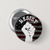 #Resist Protester Fist Anti-Trump Politieke Button (Voorkant /achterkant)
