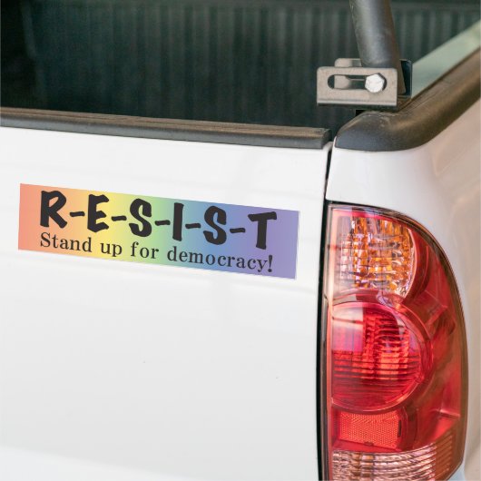 RESIST-Rainbow-Bumpersticker Bumpersticker (Op Truck)