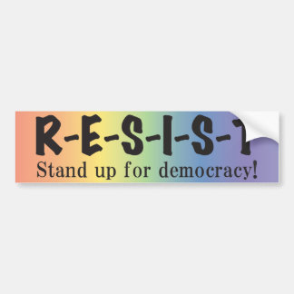 RESIST-Rainbow-Bumpersticker Bumpersticker