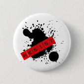 RESIST Rebellightontwerp Ronde Button 5,7 Cm (Voorkant)