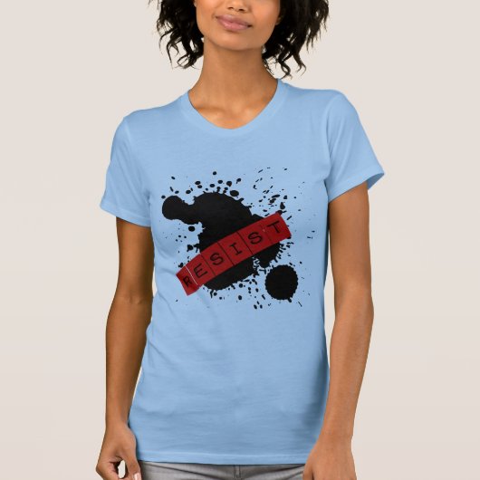 RESIST Rebellightontwerp T-shirt (Voorkant)