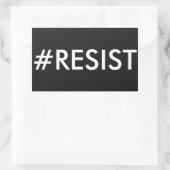 #RESIST RECHTHOEKIGE STICKER (Tas)