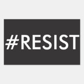 #RESIST RECHTHOEKIGE STICKER (Voorkant)