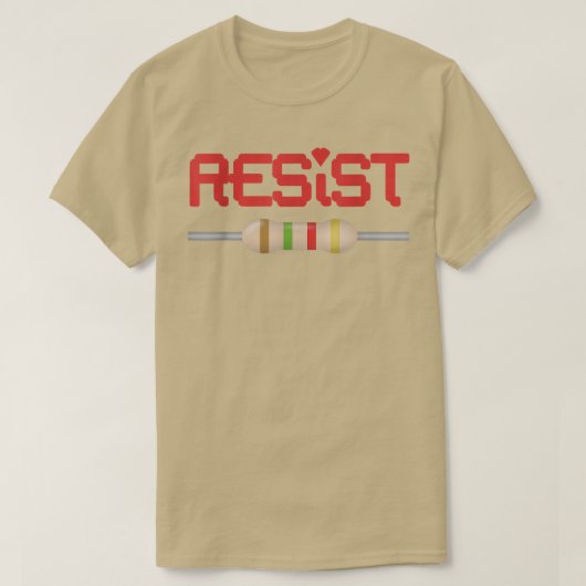 Resist Resistor T-shirt (Design voorkant)