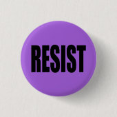 "RESIST" RONDE BUTTON 3,2 CM (Voorkant)