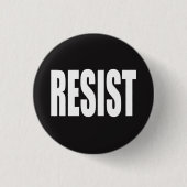"RESIST" RONDE BUTTON 3,2 CM (Voorkant)