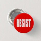 "RESIST" RONDE BUTTON 3,2 CM (Voorkant /achterkant)