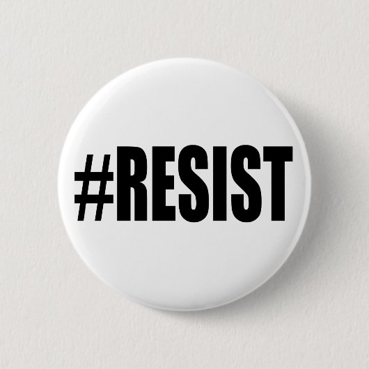 #RESIST RONDE BUTTON 5,7 CM (Voorkant)
