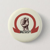 RESIST RONDE BUTTON 5,7 CM (Voorkant)