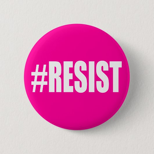 #RESIST RONDE BUTTON 5,7 CM (Voorkant)