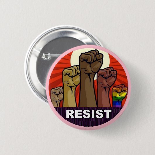 RESIST RONDE BUTTON 5,7 CM (Voorkant /achterkant)