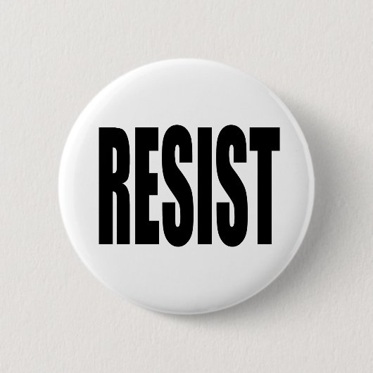 RESIST RONDE BUTTON 5,7 CM (Voorkant)
