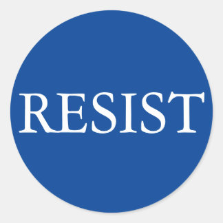 RESIST-ronde sticker