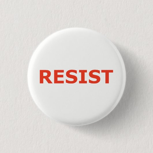 RESIST - rood alarm Ronde Button 3,2 Cm (Voorkant)