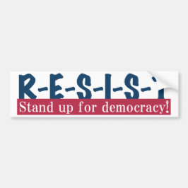RESIST - rood wit blauw Bumpersticker