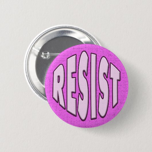 Resist - Roze Button (Voorkant /achterkant)