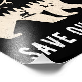 Resist Save Our Parks Alt US National Parks Beer Foto Afdruk (Hoek)