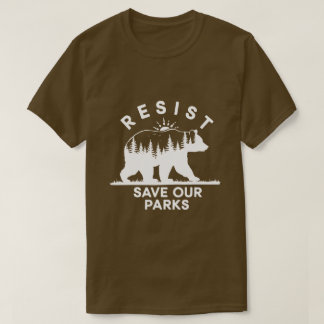 Resist Save Our Parks Alt US National Parks Beer N T-shirt