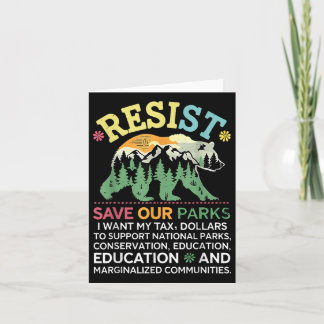 Resist Save Our Parks Support National Park Beer L Kaart