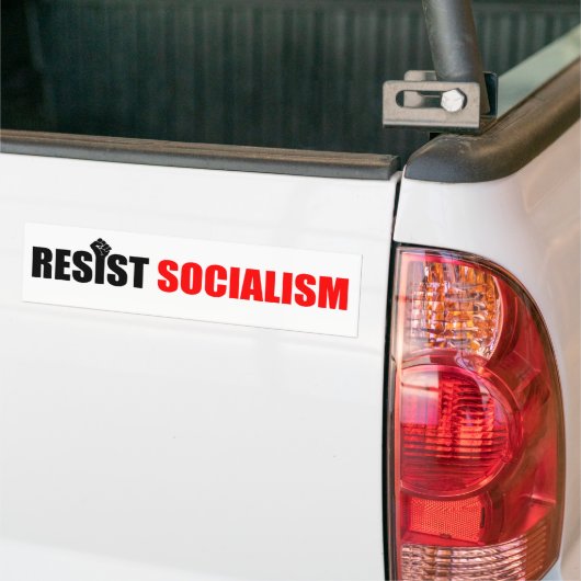 Resist socialistische Bumpersticker (Op Truck)