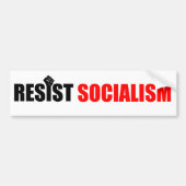Resist socialistische Bumpersticker (Voorkant)