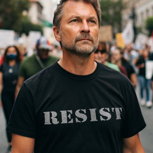 RESIST - Sta op voor uw rechten Protestmars T-shirt