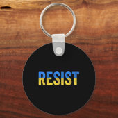 Resist Stand With Ukraine Support Ukraine Protest  Sleutelhanger (Voorkant)