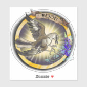Resist State Bird Texas Mockingbird Sticker (Vel)