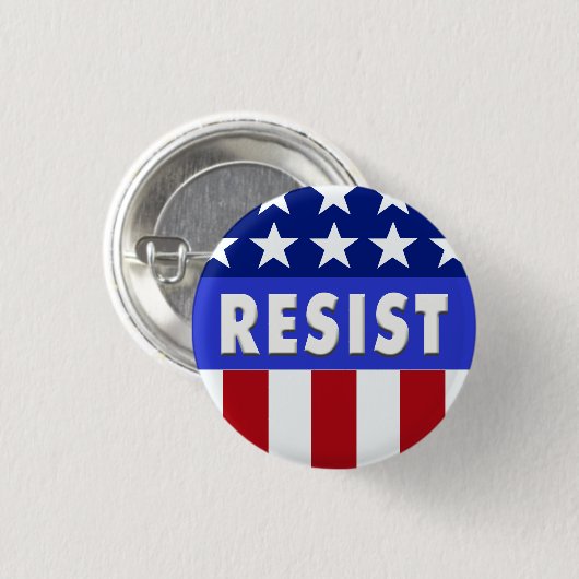 Resist - Sterren en Bars Small Button (Voorkant /achterkant)