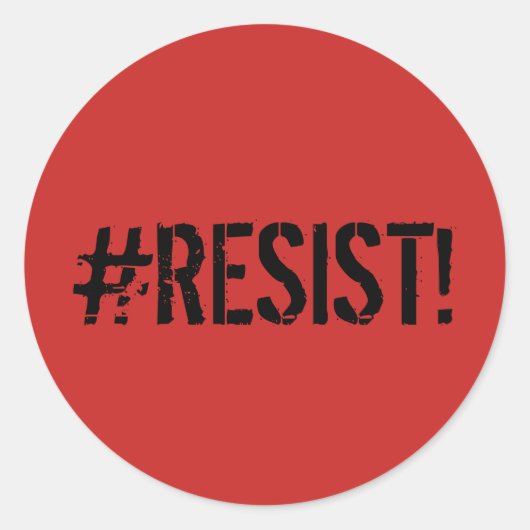 "#RESIST" Sticker Decal (Voorkant)