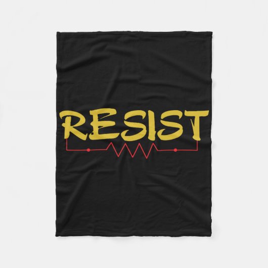 Resist T Shirt - Funny Electrical Engineers Gift I Fleece Deken (Voorkant)