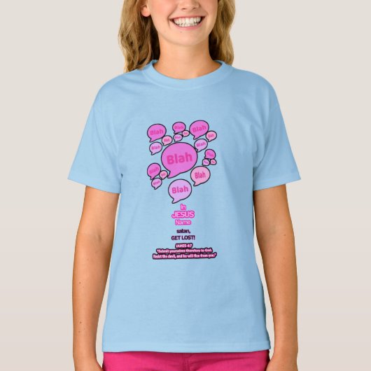 Resist the devil - Pink Logo - T-shirt (Voorkant)