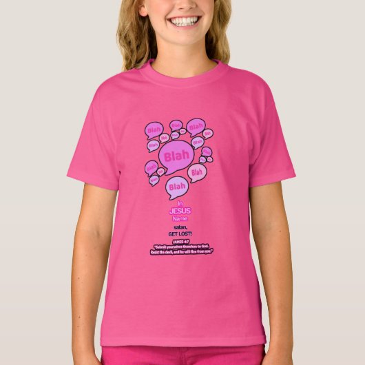 Resist the devil - Pink Logo - T-shirt (Voorkant)