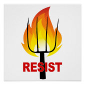 Resist Torch en Pitchfork Poster (Voorkant)