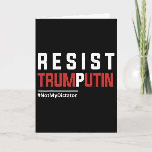 Resist Trump Putin  Kaart (Voorkant)