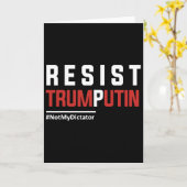 Resist Trump Putin  Kaart (Gele Bloem)