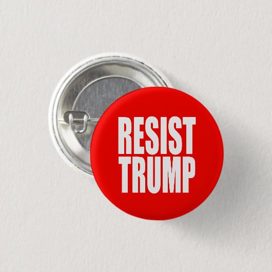 "RESIST TRUMP" RONDE BUTTON 3,2 CM (Voorkant /achterkant)