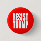 "RESIST TRUMP" RONDE BUTTON 3,2 CM (Voorkant)